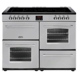 Belling Farmhouse 110E 110cm Electric Range Cooker in Silver 444444149